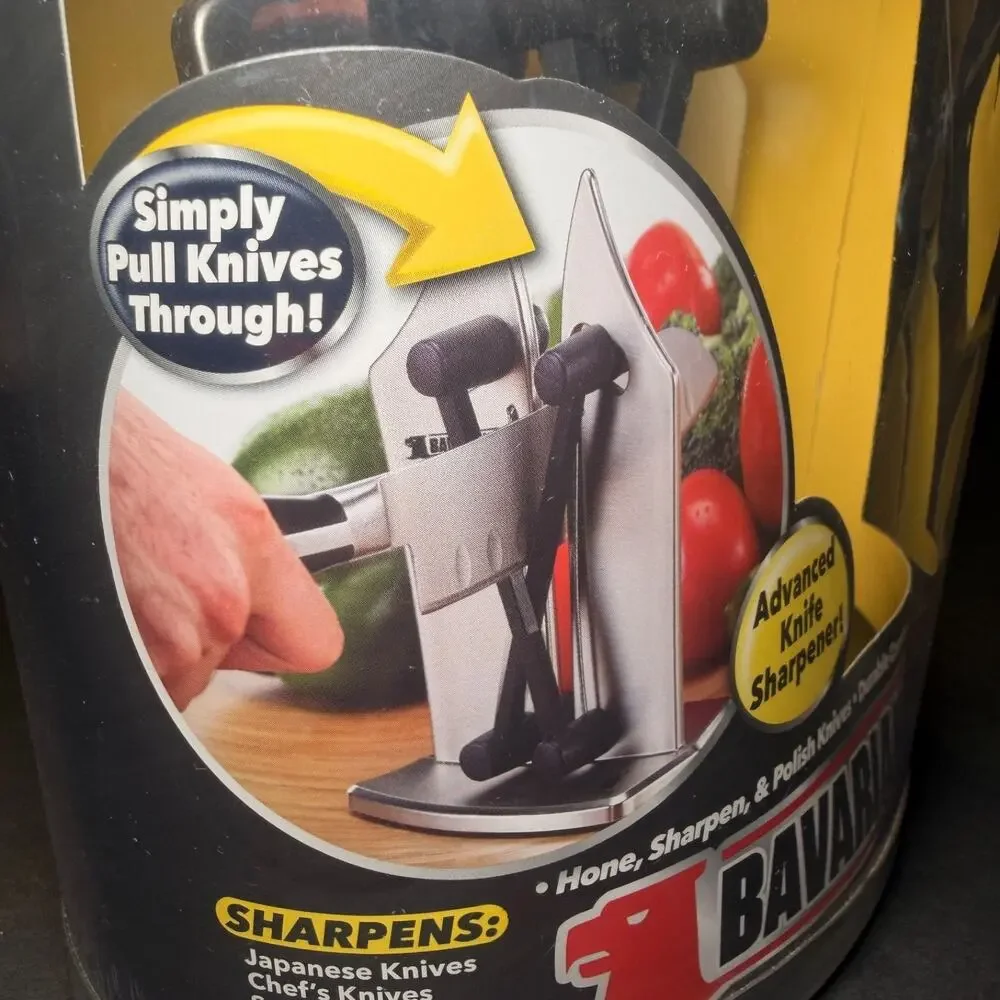 vBavarian Edge Knife Sharpener BulbHead Tungsten Carbide NEW Sealed Package
